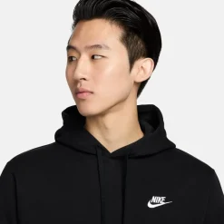 Sweatshirts|Hoodies*Nike Mens Sportswear Club Fleece Pullover Hoodie in Black