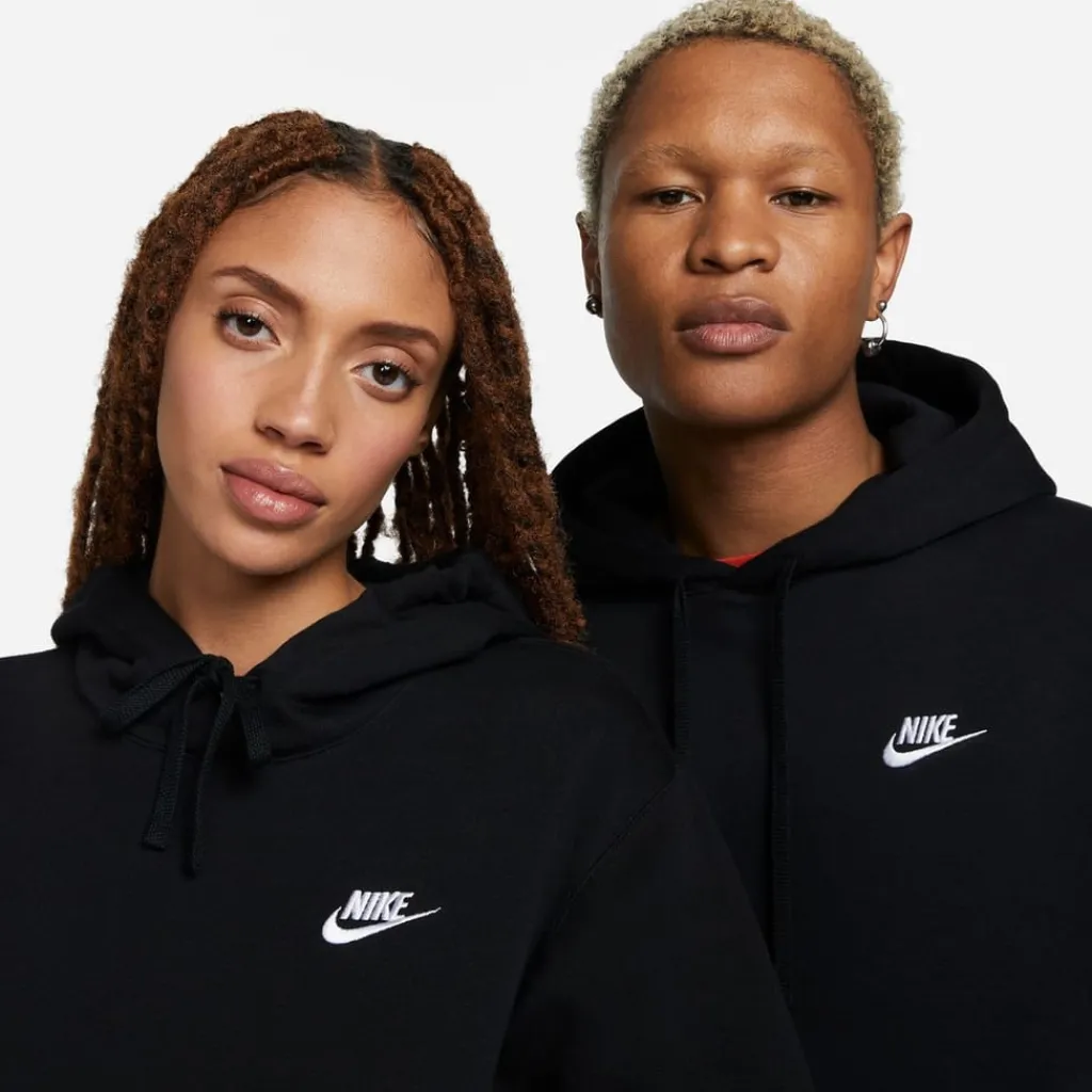 Sweatshirts|Hoodies*Nike Mens Sportswear Club Fleece Pullover Hoodie in Black