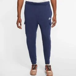Trousers*Nike Mens Sportswear Club Fleece Cargo Pants in Blue