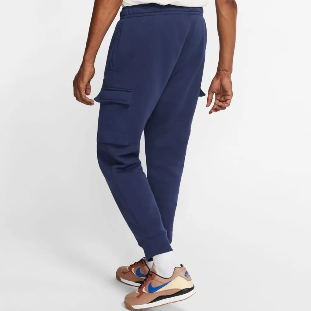 Trousers*Nike Mens Sportswear Club Fleece Cargo Pants in Blue
