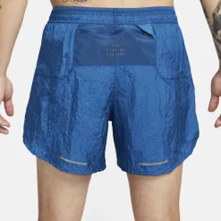 Fitness And Gym Shorts*Nike Mens Stride Running Division Dri Fit 5 Brief Lined Running Shorts in Blue