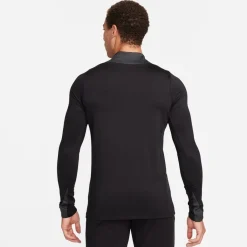 Fitness And Gym Tops|Fitness And Gymwear*Nike Mens Strike Dri Fit 1 2 Zip Global Football Top in Black
