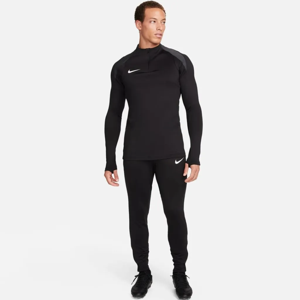 Fitness And Gym Tops|Fitness And Gymwear*Nike Mens Strike Dri Fit 1 2 Zip Global Football Top in Black