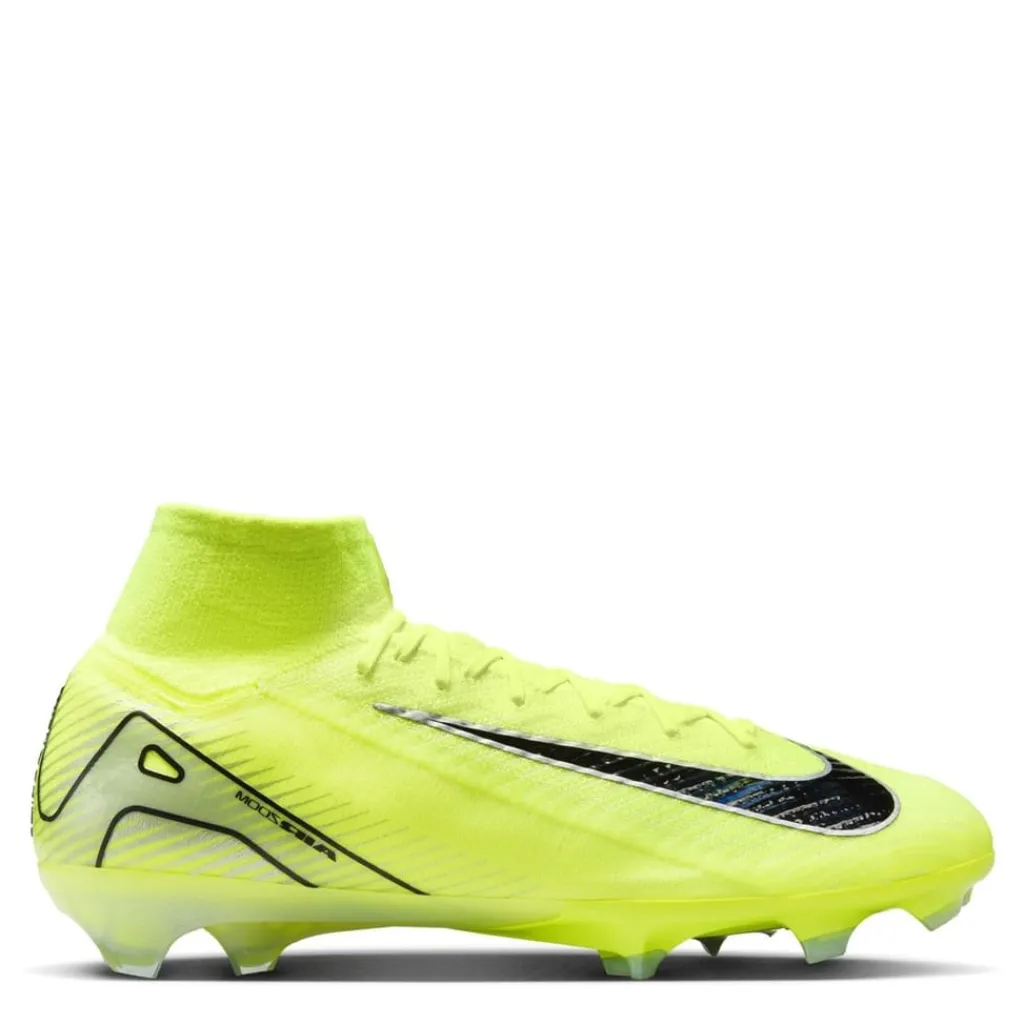 Football Boots*Nike Mercurial Superfly 10 Elite Firm Ground High Top Football Boots in Green