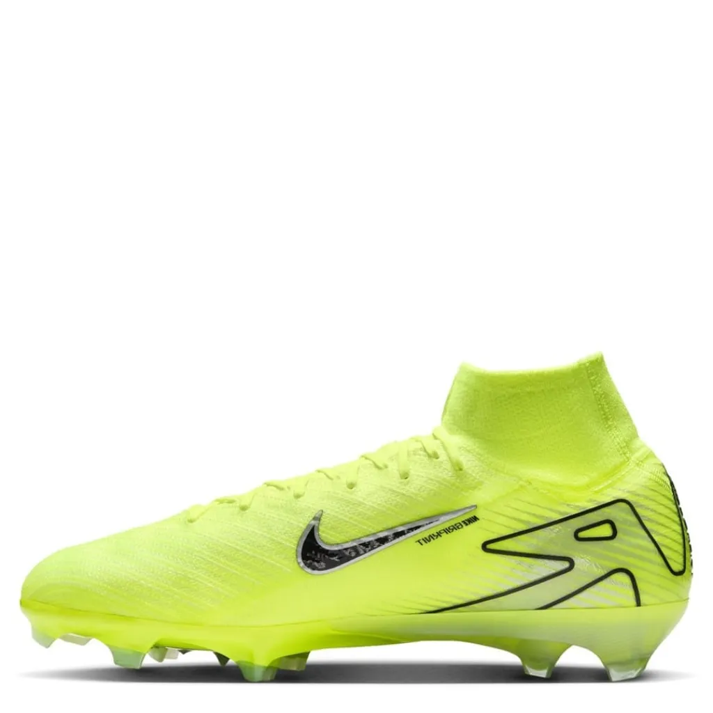 Football Boots*Nike Mercurial Superfly 10 Elite Firm Ground High Top Football Boots in Green