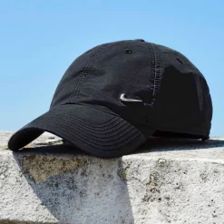 Caps-Hats*Nike Metal Swoosh Cap in Black