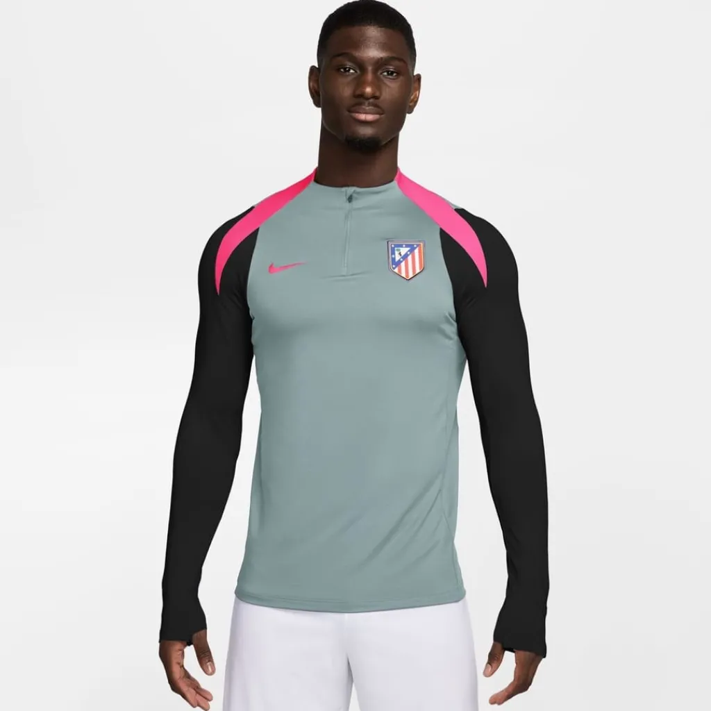 Fitness And Gym Tops*Nike Mock Neck Slim Fit Athletic Top in Grey