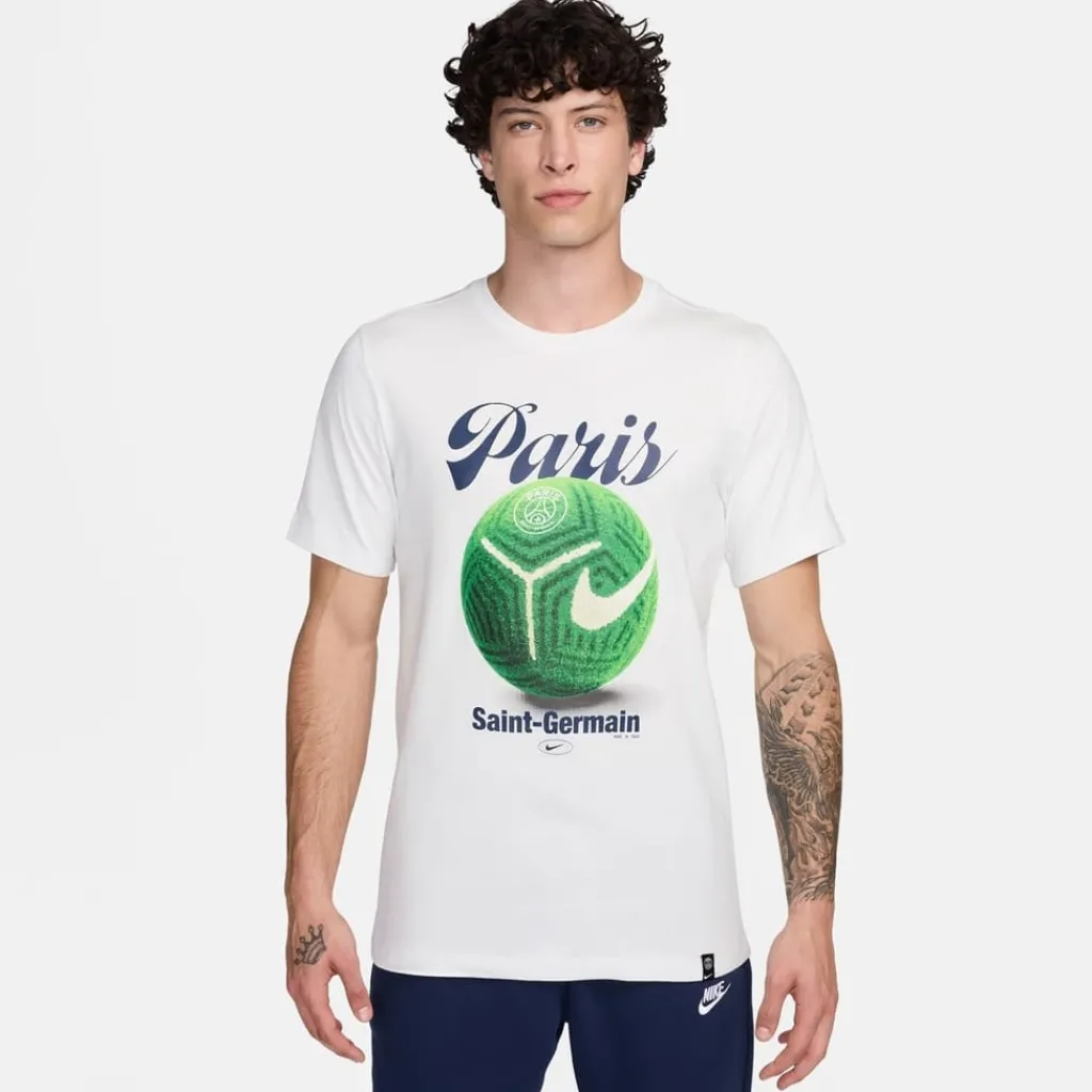 Football And Rugby Clothing*Nike Paris Saint Germain Home Field T-Shirt Adults in White