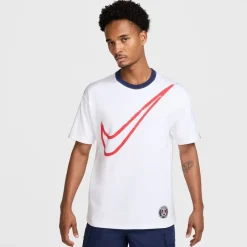 Football And Rugby Clothing*Nike Paris Saint Germain Swoosh T-Shirt Adults in White