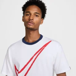 Football And Rugby Clothing*Nike Paris Saint Germain Swoosh T-Shirt Adults in White