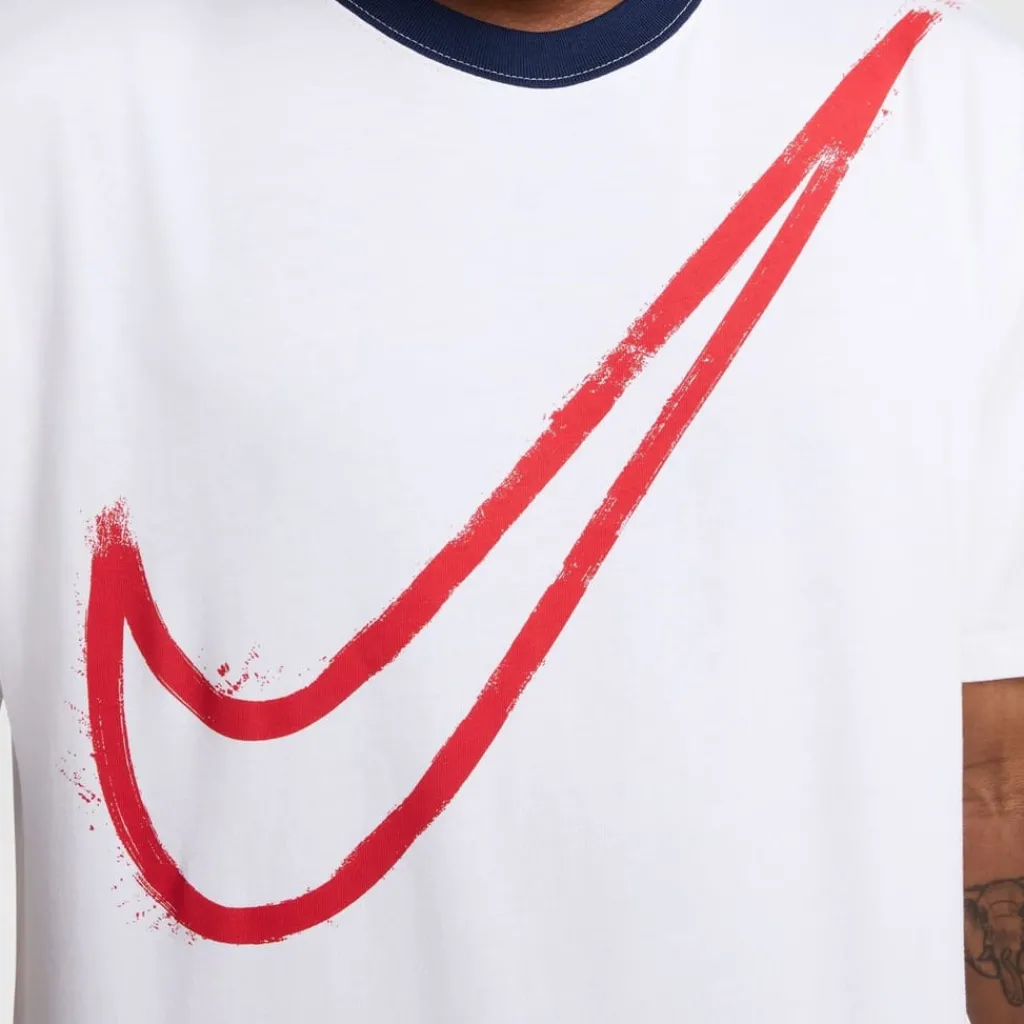 Football And Rugby Clothing*Nike Paris Saint Germain Swoosh T-Shirt Adults in White
