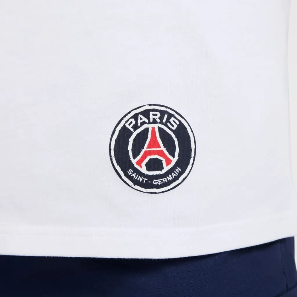 Football And Rugby Clothing*Nike Paris Saint Germain Swoosh T-Shirt Adults in White