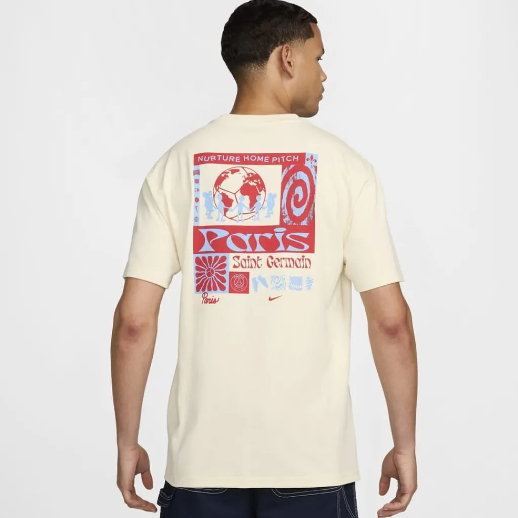 Football And Rugby Clothing*Nike Paris Saint Germain Max90 T-Shirt Adults in Beige