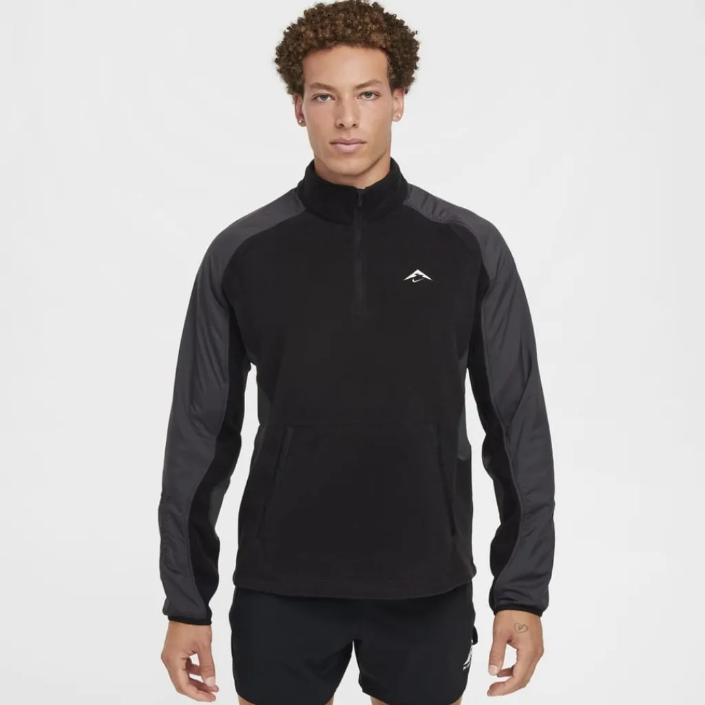 Fitness And Gym Tops|Fitness And Gymwear*Nike Polartec Trl qz in Black