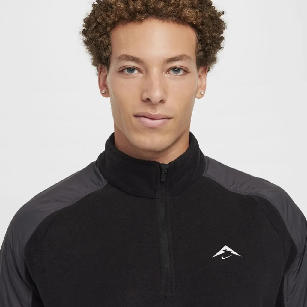 Fitness And Gym Tops|Fitness And Gymwear*Nike Polartec Trl qz in Black