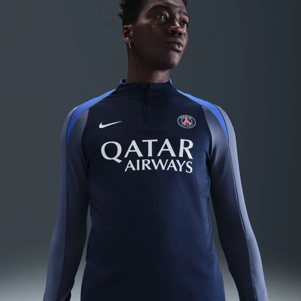 Fitness And Gym Tops*Nike Psg Drill Top 2025 2026 Adults in Blue