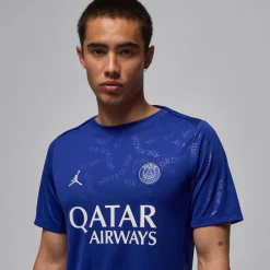 Football And Rugby Clothing*Nike Psg Pm Jersey Sn52 in Blue