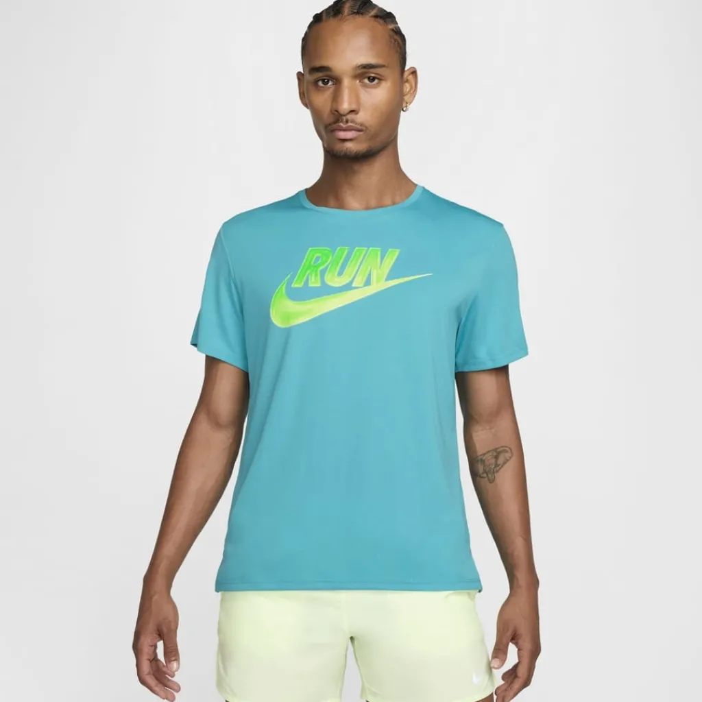 Fitness And Gym Tops*Nike Run Enrgy Miler in Green