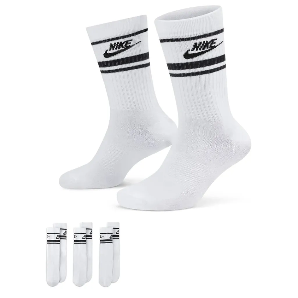 Underwear And Socks*Nike Sportswear Dri Fit Everyday Essential Crew Socks (3 Pairs) in White