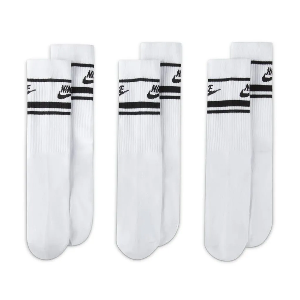 Underwear And Socks*Nike Sportswear Dri Fit Everyday Essential Crew Socks (3 Pairs) in White