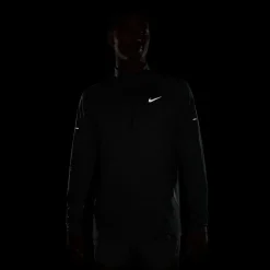 Fitness And Gymwear|Fitness And Gym Tops*Nike Stride Zip Neck Regular Fit T-Shirt in Grey