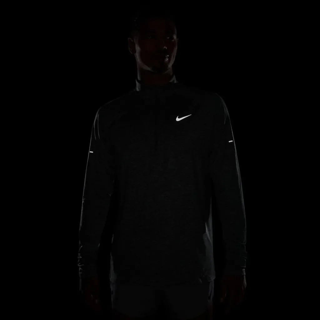 Fitness And Gymwear|Fitness And Gym Tops*Nike Stride Zip Neck Regular Fit T-Shirt in Grey