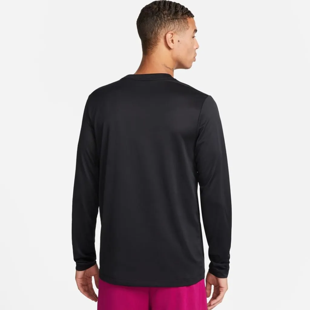 Fitness And Gym Tops*Nike Tee Legend Long Sleeve in Black