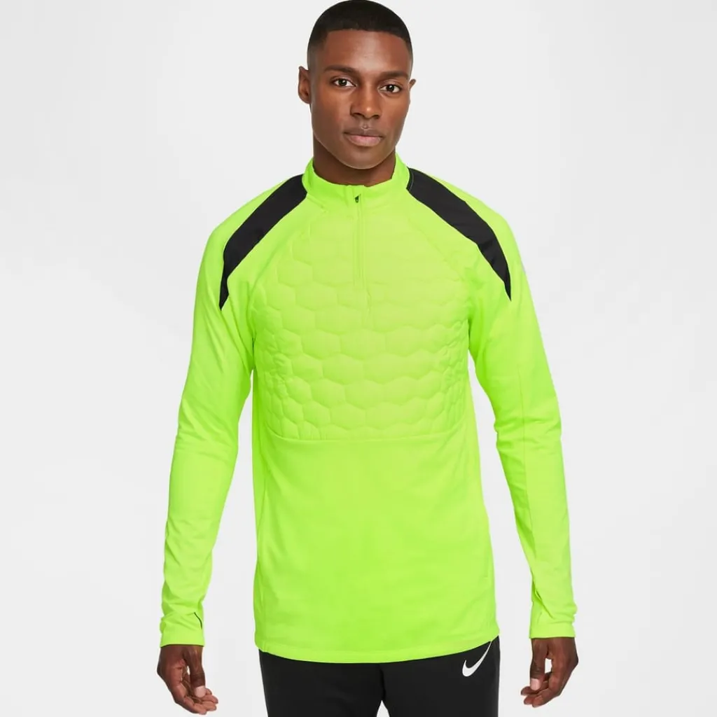 Fitness And Gymwear*Nike Therma Fit Mock Neck Drill Sweatshirt in Yellow