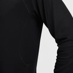 Fitness And Gym Tops*Nike Trail Long Sleeve Mid Layer T-Shirt in Black