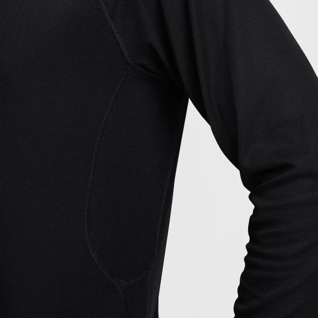 Fitness And Gym Tops*Nike Trail Long Sleeve Mid Layer T-Shirt in Black