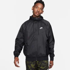 Coats And Jackets*Nike Windrunner Hooded Windbreaker Jacket in Black