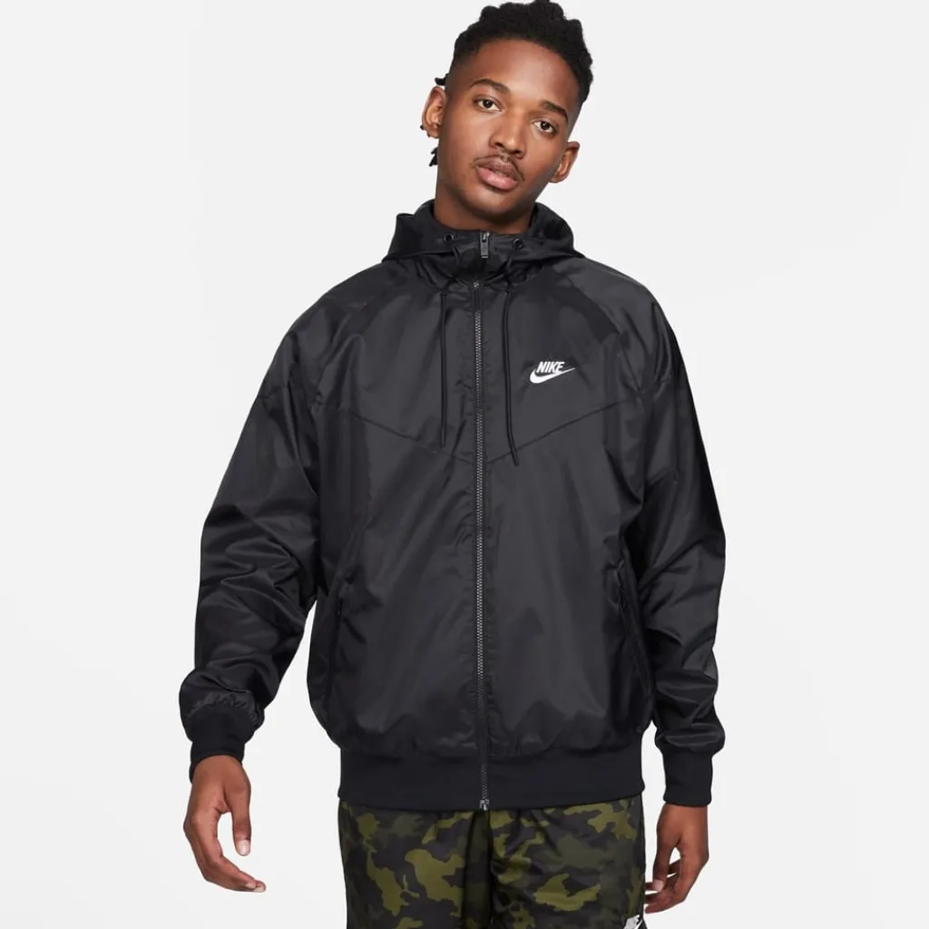 Coats And Jackets*Nike Windrunner Hooded Windbreaker Jacket in Black