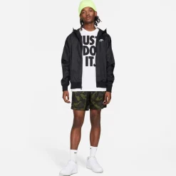 Coats And Jackets*Nike Windrunner Hooded Windbreaker Jacket in Black