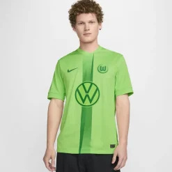 Football And Rugby Clothing*Nike Wolfsburg Home Shirt 2024 2025 Adults in Green