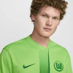 Football And Rugby Clothing*Nike Wolfsburg Home Shirt 2024 2025 Adults in Green