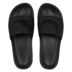 Beach Shoes*No Fear Logo Sliders in Black