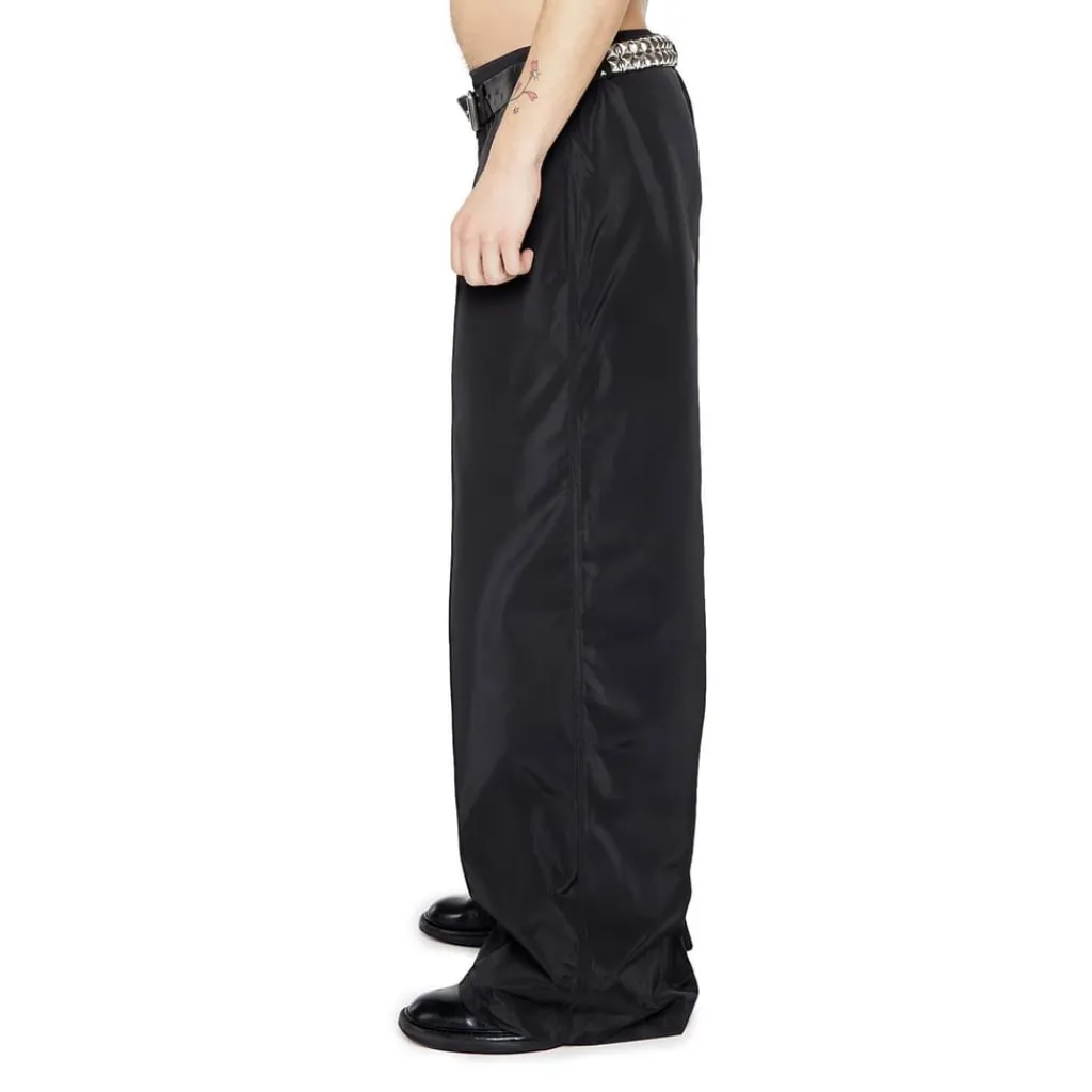 Trousers*No Fear Nylon Tailored Pant in Black