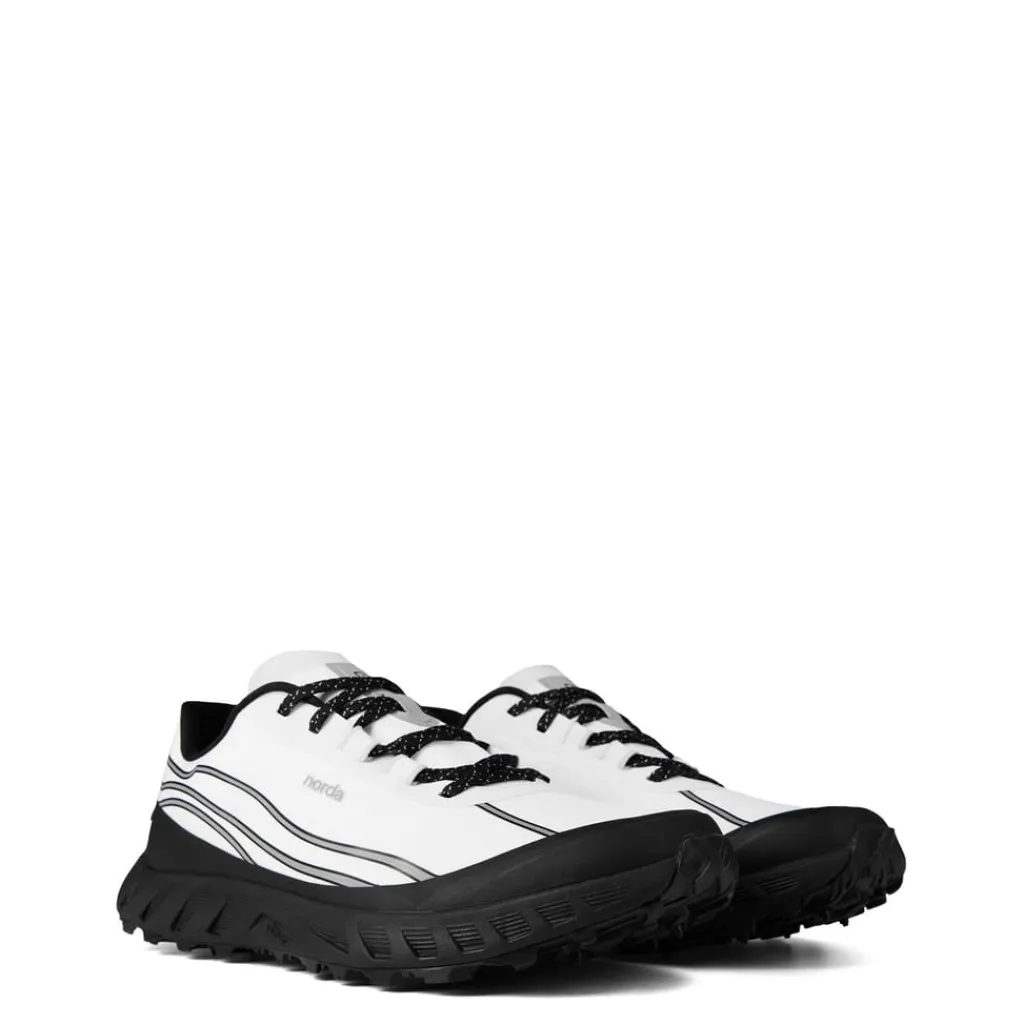 Fitness And Gym Footwear|Running Shoes*Norda White Stripe Patterned Road Shoes in White