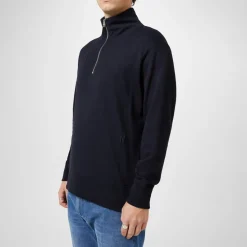 Knitwear*Norse Projects Zip Neck Regular Fit Sweatshirt in Blue