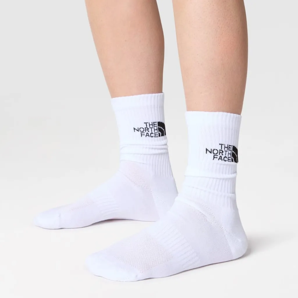 Underwear And Socks*North Face Cush Crew Running Socks in White