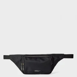 Bags*Off White Arrow Fanny Pack in Black