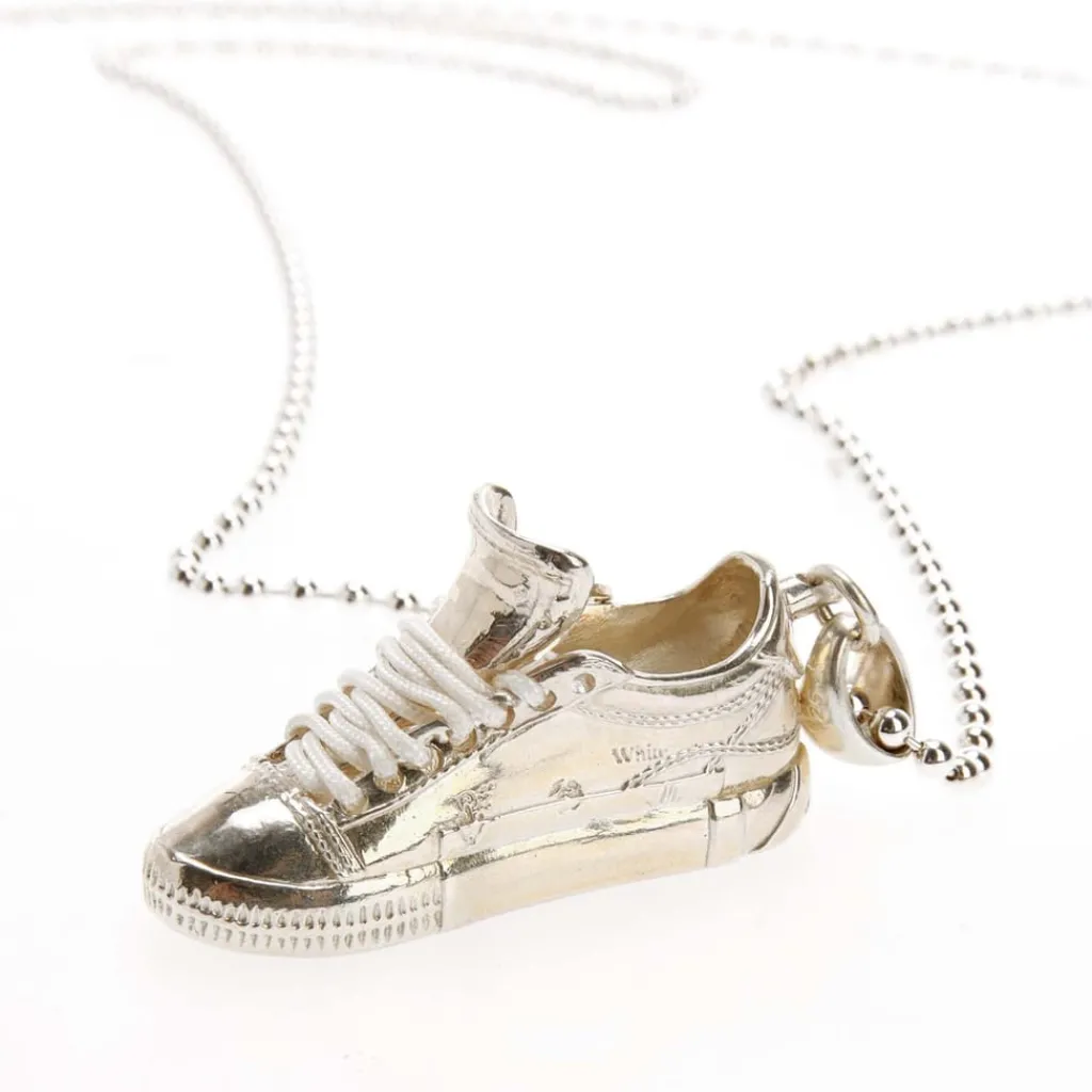 Jewellery-Watches|Gifts*Off White Arrow Vulcanized Necklace in Silver