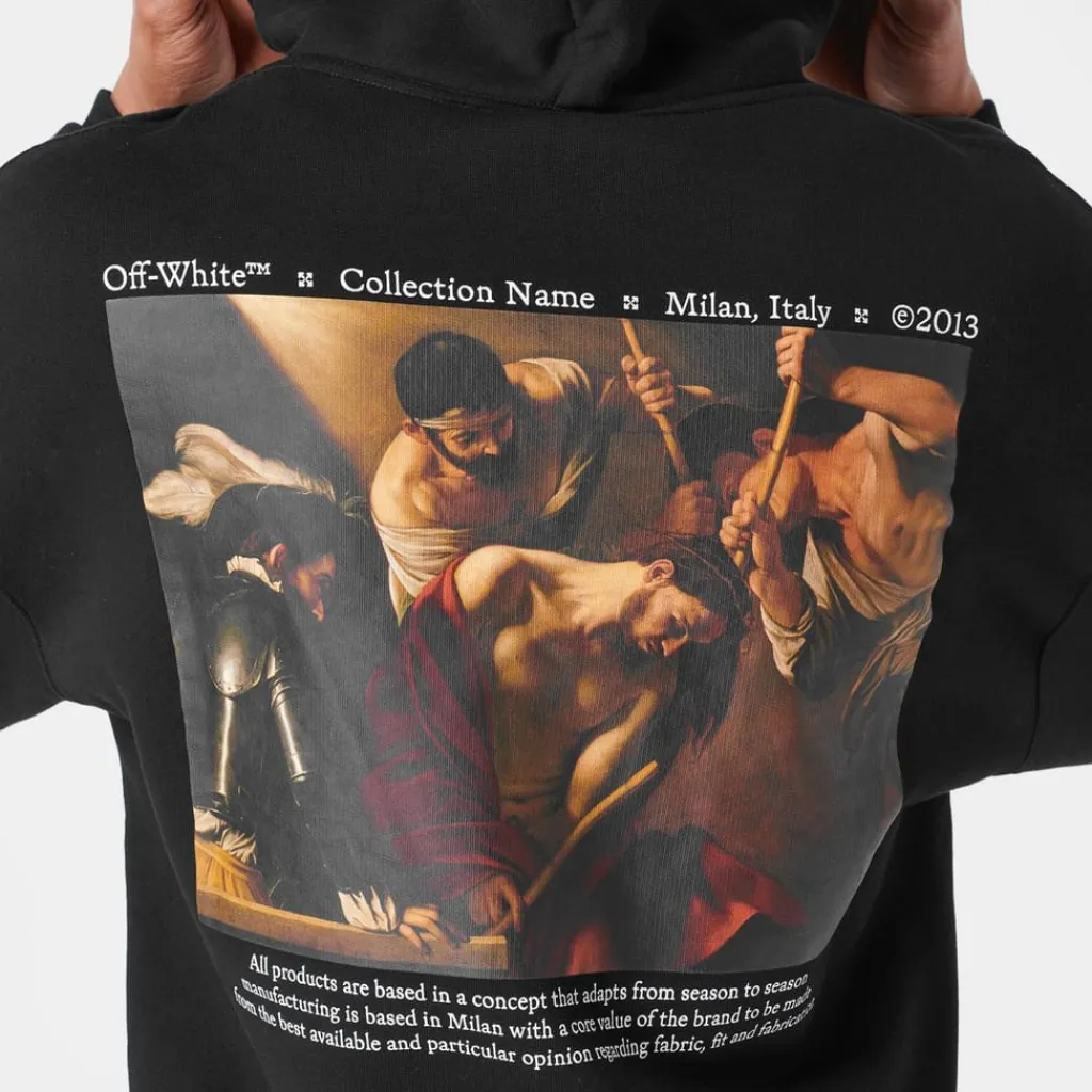 Hoodies*Off White Caravaggio Hoodie in Black