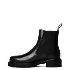 Boots*Off White Combat Chelsea Boots in Black