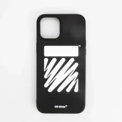 Gifts|Assorted*Off White Diag iPhone 12 Pro Max Cover in Black-White