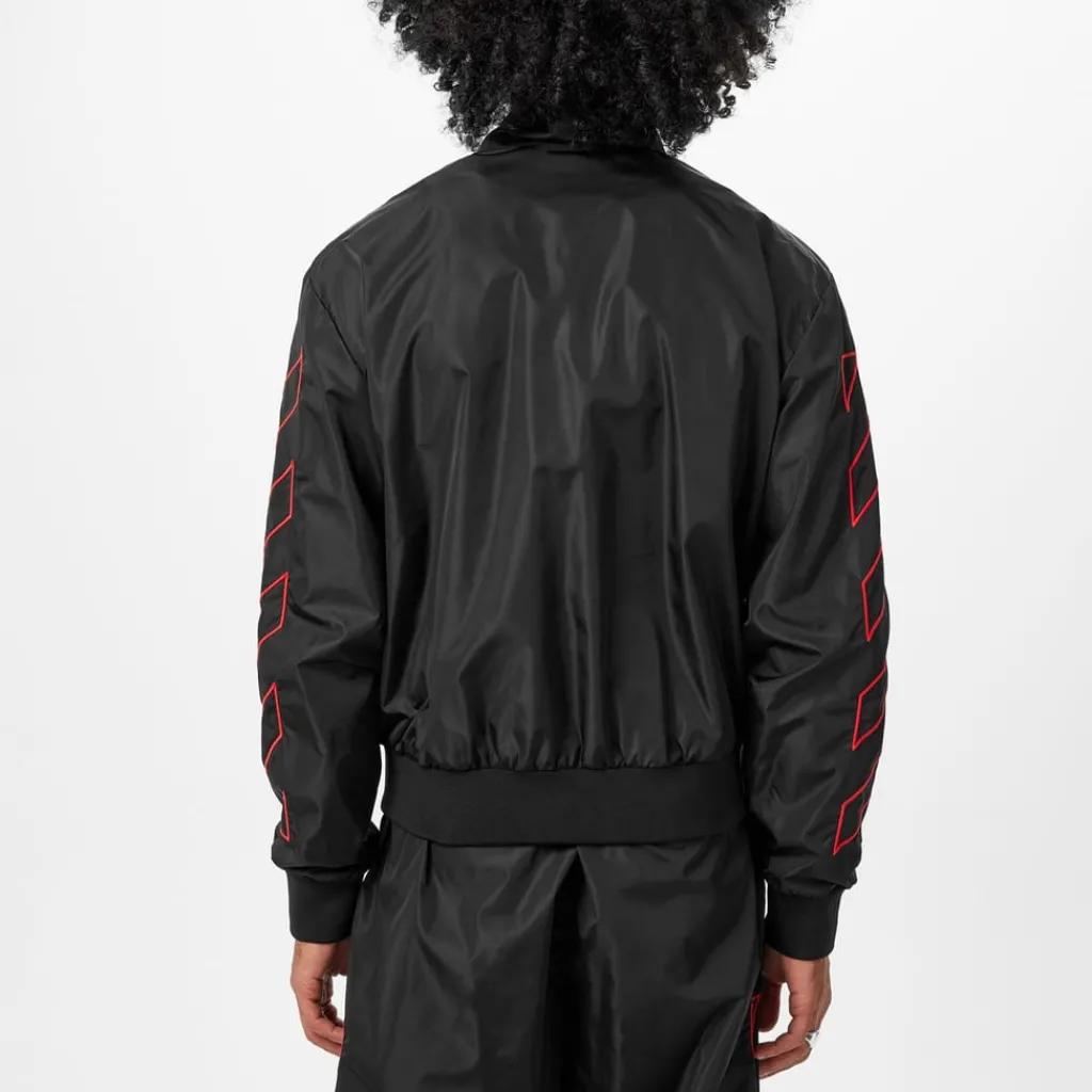 Tracksuits*Off White Diagonal Tracktop in Black