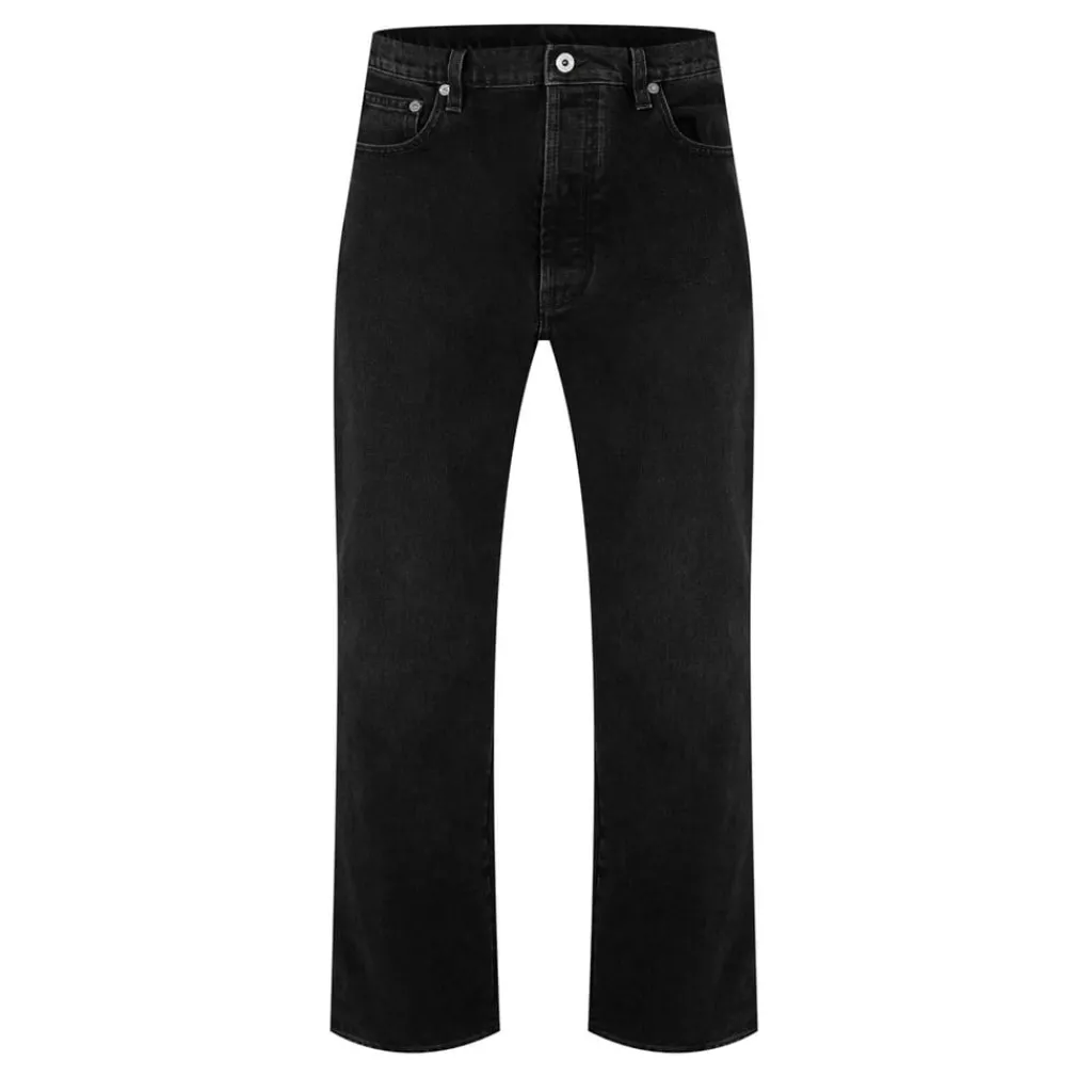 Jeans*Off White Diagonals Relax Jeans in Black