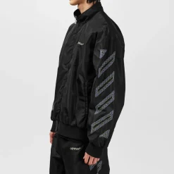 Tracksuits*Off White Diagonals Tracksuit Top in Black