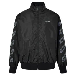 Tracksuits*Off White Diagonals Tracksuit Top in Black