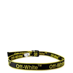 Belts*Off White Graphic Industrial Belt in Black